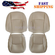 For 2007-2012 Lexus ES350 Driver & Passenger Perforated Leather Seat Cover Tan picture