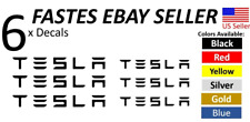6 x Tesla Brake Caliper Decal High Temp Sticker Decal Vinyl   picture