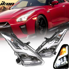 Fits 09-22 Nissan R35 GTR GT-R LED DRL Headlights Upgrade 09-16 to 17+ Head Lamp picture