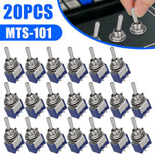 20Pcs MTS-101 2 Position Toggle Switch Kit 2 Pin SPST ON-OFF 6A 125VAC US Stock picture