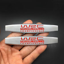 2pcs WRC World Rally Championship Auto Car Auto Side Emblem Sticker Fender Badge picture