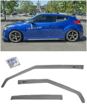 EOS Visors For 12-17 Hyundai Veloster In-Channel Side Vent Window Rain Guards picture