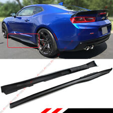 For 2016-2022 Chevy Camaro LT SS RS Matt Black ZL1 Style Side Skirt Extensions picture