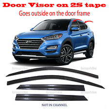 2S Tape Smoke Door Window Visor Deflector Fits for 2016-2021 Hyundai TUCSON  picture