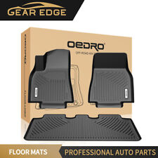 Floor Mats Set for 2020-2023 Tesla Model Y 5-Seat All Weather TPE Liners 3D Mold picture