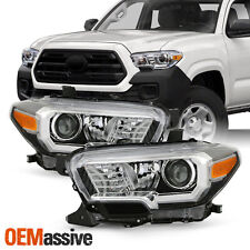 For 2016-2022 Toyota Tacoma SR/SR5 Models w/o DRL Projector Black Headlight Pair picture
