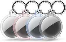 4 Pack Airtag Case for Apple Airtag, Airtag Holder with Keychain Ring, Tracker  picture