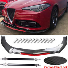 For Alfa Romeo Giulia Car Front Bumper Chin Lip Spoiler Splitters Carbon Fiber picture