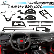 Dry Carbon Fiber Interior Trim For Honda 11th Civic Type R FL5 Gloss/Matte Black picture