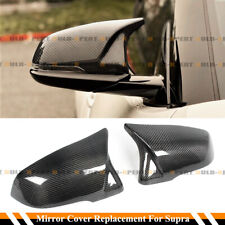FOR 2020-22 TOYOTA SUPRA A90 M STYLE CARBON FIBER REPLACEMENT MIRROR COVERS CAPS picture