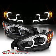 2014- 2017 Fit Mazda 6/2013-2016 Atenza LED Bar Projector Headlights Pair picture