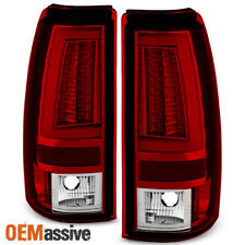 Fits 2003-2006 Chevy Silverado GMC Sierra 1500 2500HD 3500 Red LED Tail Lights picture