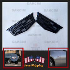 2PCS All Black Cadillac Fender Marker Side Body Badge Car Decoration Sport V picture