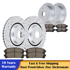 Front Rear Brake Disc Rotors and Ceramic Pads for Toyota Sienna Highlander Lexus picture