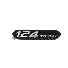 2017-2020 FIAT SPIDER 124 EMBLEM NAMEPLATE BADGE BLACK OEM MOPAR FIAT 82215037 picture
