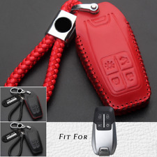Genuine Leather Car Smart Key Fob Case Cover For Ferrari458 588 488GTB LaFerrari picture