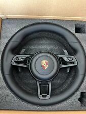 RARE BLACK Porsche OEM Multifunction Steering Wheel 991.2 911 718 Cayman/Boxster picture