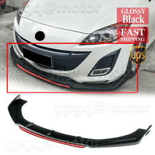 For Mazda 3 Sedan / Hatchback JDM Black Style Front Bumper Lip Spoiler Splitter picture