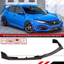 FOR 17-21 HONDA CIVIC TYPE-R FK8 OE STYLE TEXTURED FRONT BUMPER LIP REPLACEMENT picture