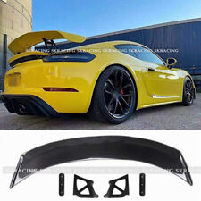 Glossy Black Rear Spoiler Wing Fits Porsche 718 981 987 Boxter Cayman GT4 Style picture