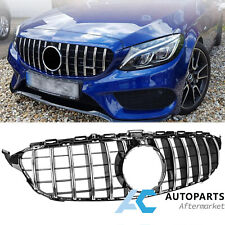 GT R AMG Style Grill Bumper Grille W/Camera for Mercedes Benz W205 C250 C300 C43 picture