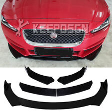 For Jaguar XF XFL XE Gloss Front Bumper Lip Splitter Spoiler Under Chin Body Kit picture