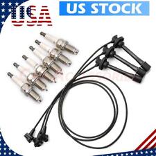 Replaced For Toyota 4Runner Tacoma Spark Plugs K16TR11 & TE66 Ignition Wires Set picture