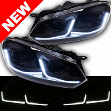 2010-2014 MK6 Golf Projector Headlights w/MK7 Facelift LED DRL-GTI Black Edition picture