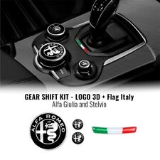 Alfa Romeo Logo 51 mm + Italy Flag for Interior Giulia Stelvio picture