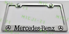 Mercedes Benz Stainless Steel License Plate Frame Rust Free W/ Bolt Caps picture