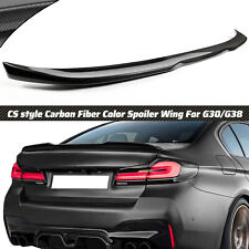 FOR 17-22 BMW G30 G38 530i F90 M5 CS CARBON FIBER STYLE TRUNK SPOILER Wing picture