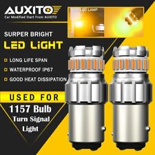 AUXITO 1157 Amber Yellow LED Turn Signal Indicator Parking Light Bulbs CANBUS XD picture