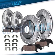 320mm Front Rear Drilled Rotors + Brake Pads for Challenger Charger Chrysler 300 picture