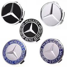 4PCS 75mm Wheel Center Caps Hub Caps Cover Logo Emblem Hubcaps for Mercedes-Benz picture