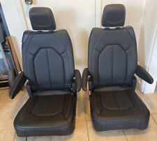 Seats PACIFICA OEM pulled out Black leather van transit trucks jeep hotrod picture