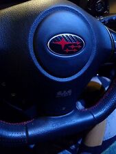 2008 - 2022 CARBON FIBER Subaru WRX STI Steering Wheel Badge Overlay Emblem  picture