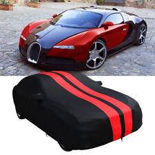 For Bugatti Veyron Chiron Strip Full Car Cover Satin Stretch Dust Proof Indoor picture
