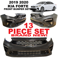 FITS 2019 2020 KIA FORTE FRONT BUMPER SET COMPLETE  GRILLS AND FOGS UPPER LOWER picture