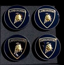 Factory Lamborghini Wheel Center Caps Gold Set 4 New Original Genuine OEM Bull picture