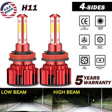 4-Side H11 H9 LED Headlight Super Bright Bulbs Kit 330000LM HIGH/LOW Beam 6000K picture