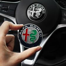 Alfa Romeo Giulia Stelvio Tonale steering wheel logo interior accessories picture