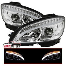 Projector Headlights Fits 2008-2011 Benz W204 C300 C350 C-Class LED Signal Strip picture