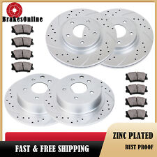 Front Rear Brake Rotors Pads for 2014-19 Nissan Altima Sedan Drilled Slotted Kit picture