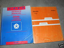 1993 JEEP GRAND CHEROKEE Service Shop Repair Manual Set W RECALLS MANUAL OEM 93 picture