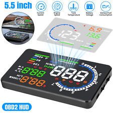 OBD II Car HUD Head Up Display 5.5'' Dash Screen Digital Speedometer Projector picture