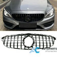 GT R AMG Style Grill Grille Front Bumper for Mercedes Benz W205 C300 C43 18+ picture