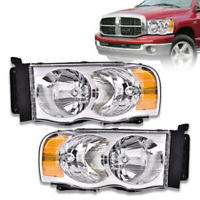 FIT FOR 2002-2005 DODGE RAM 1500 2500 3500 AMBER CORNER HEADLIGHTS LEFT & RIGHT picture