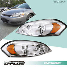 Fit For Chevy 06-13 Impala 06-07 Monte Carlo Chrome Amber Corner Headlights Pair picture