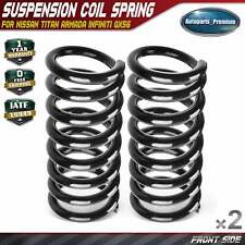 2 Front Coil Spring for Nissan Titan 2004-2011 2013-2015 Armada Infinit QX56 4WD picture