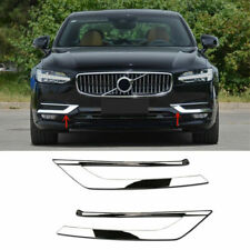 For Volvo S90 2017- 2019 2021 Chrome Front Fog Light Lower Bumper Cover Trim 2pc picture